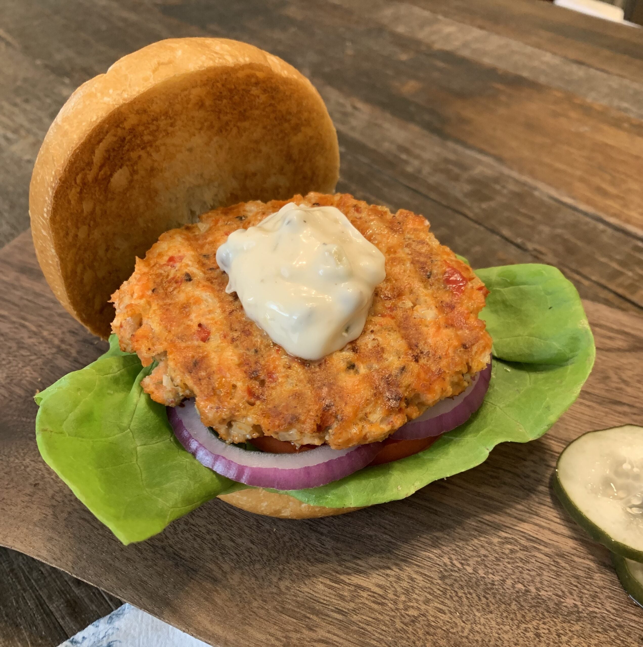 Sockeye Salmon Burger
