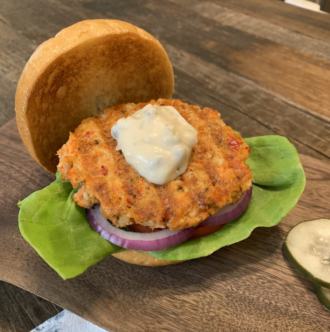 Sockeye Salmon Burger