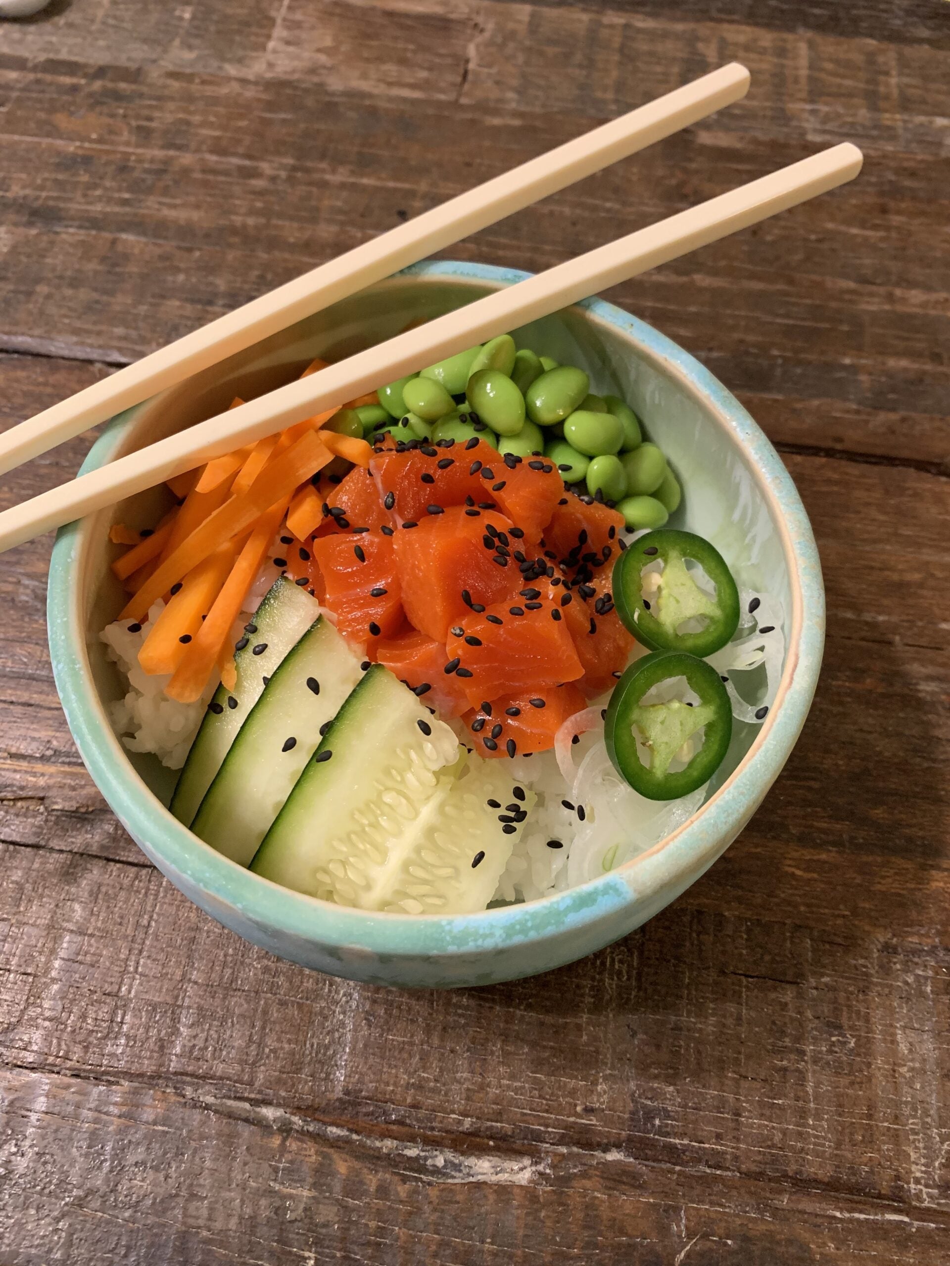 Sockeye Salmon Poke Bowl