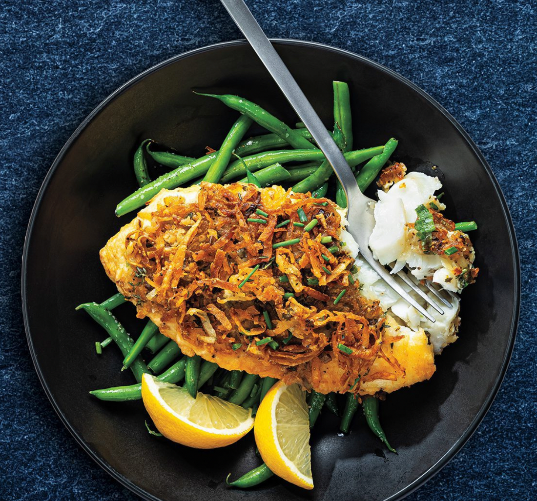 Potato Encrusted Haddock