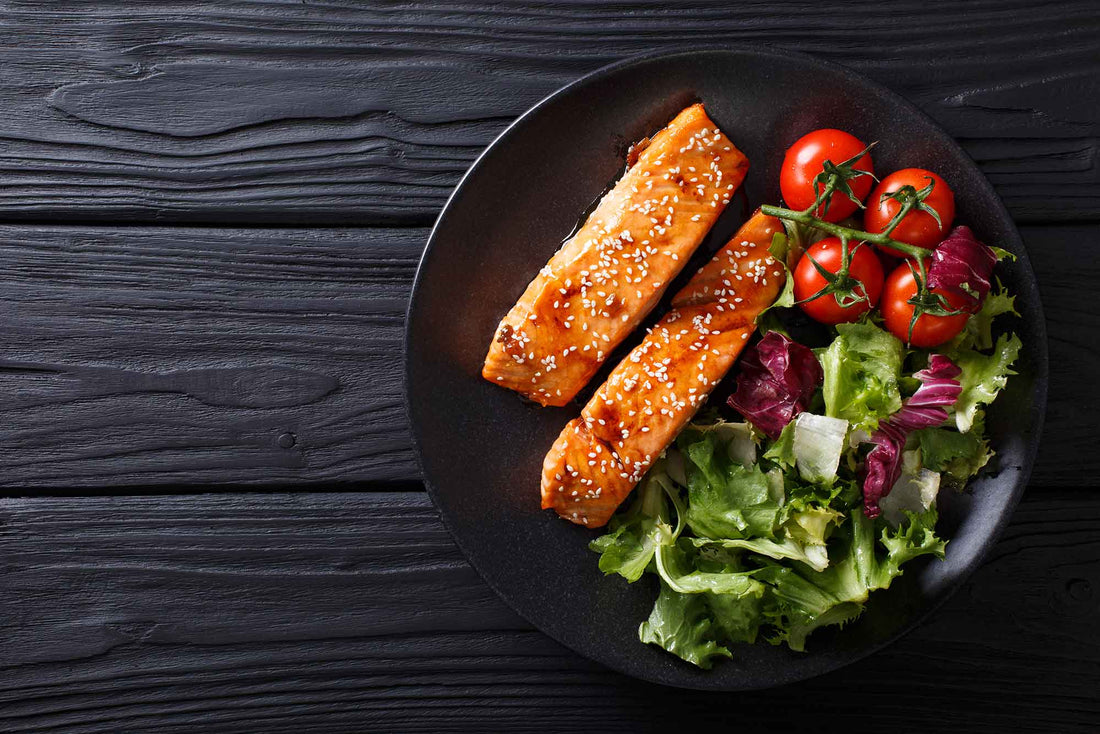 Hot Honey Sockeye Salmon With Sriracha Honey Butter